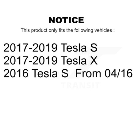Front Rear Coated Disc Brake Rotors Kit For Tesla S X KG-101709