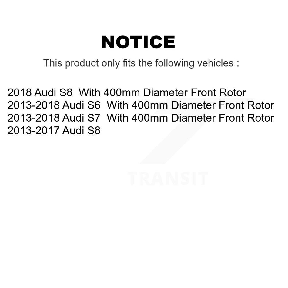 Front Rear Coated Disc Brake Rotors Kit For Audi S6 S7 S8 KG-101781