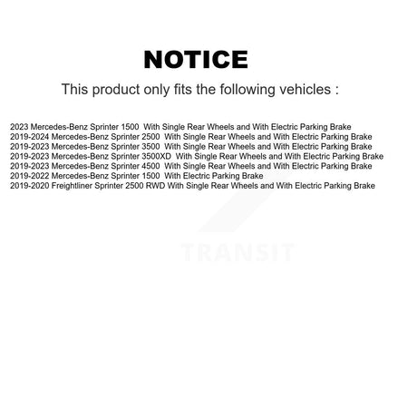 Front Rear Coat Disc Brake Rotor Kit For Mercedes-Benz Sprinter 2500 3500 4500 3500XD 1500 KG-101811
