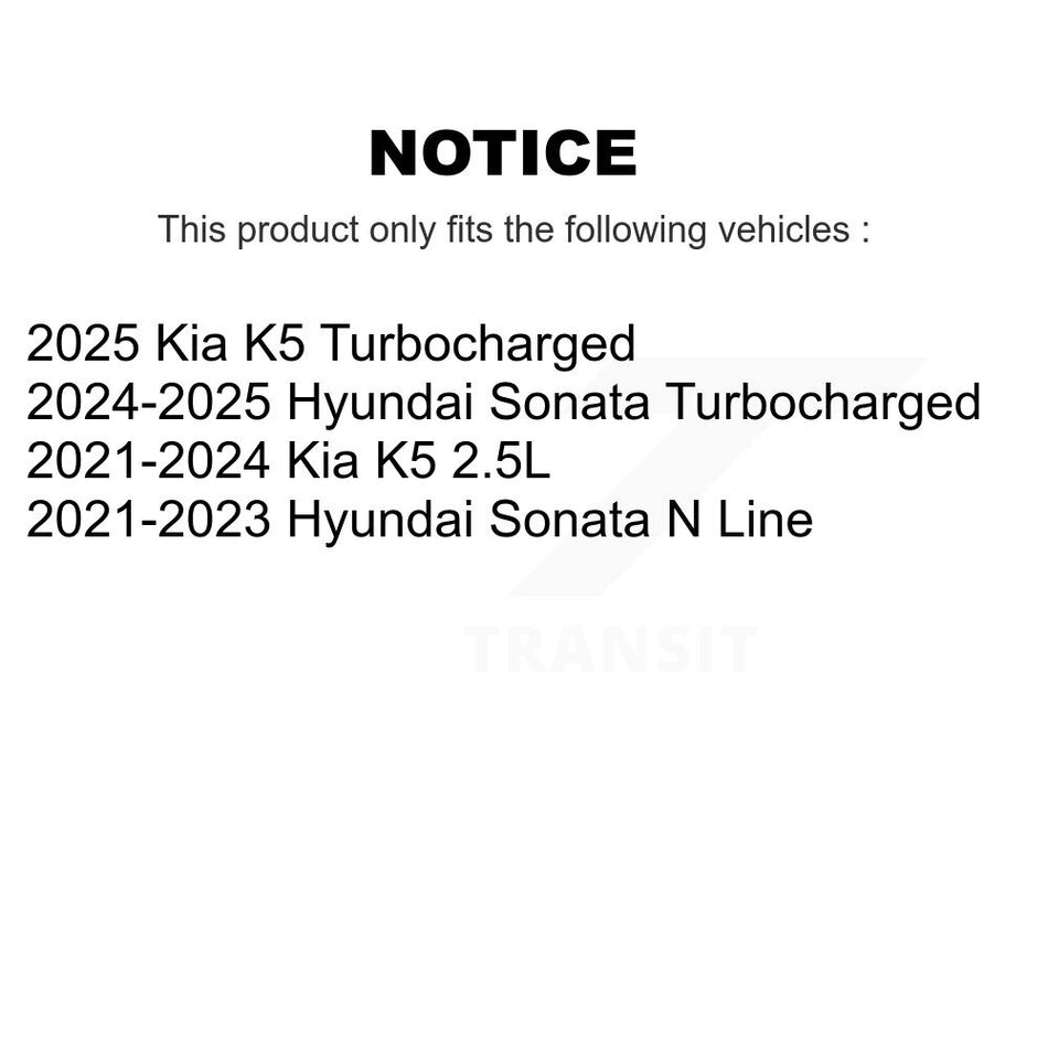 Front Rear Coated Disc Brake Rotors Kit For Hyundai Sonata Kia K5 KG-101876