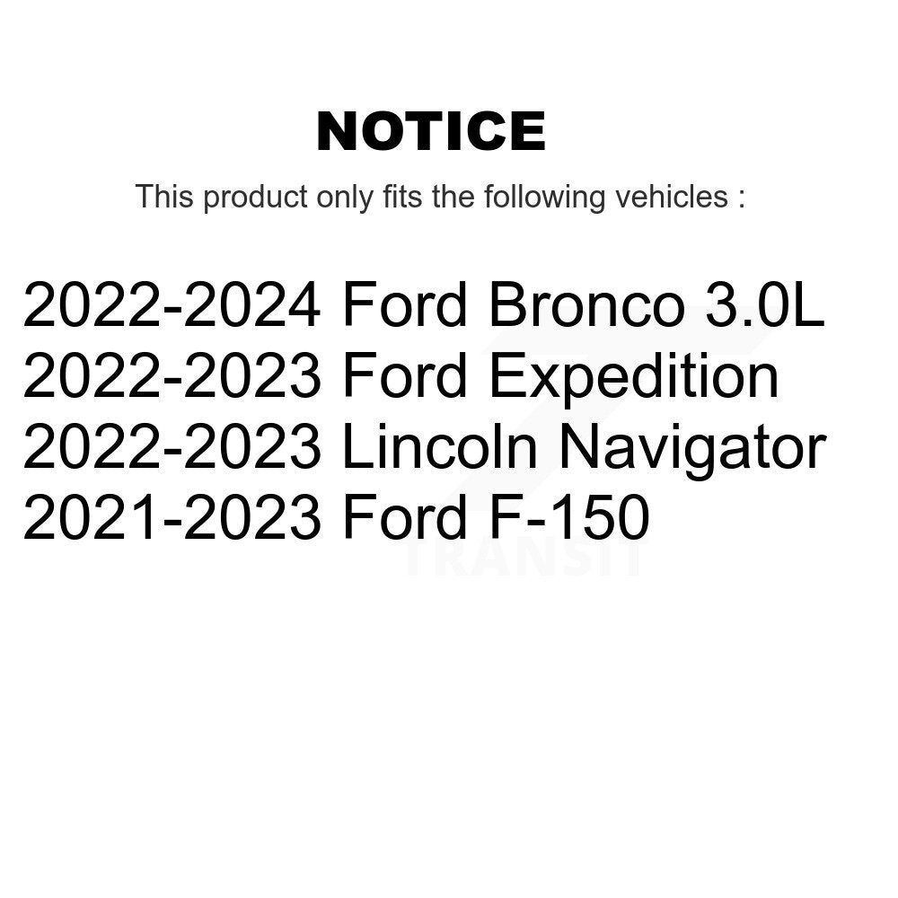Front Coated Disc Brake Rotors Pair For Ford F-150 Bronco Expedition Lincoln Navigator KG-101979