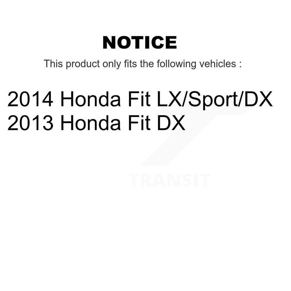 Front Rear Disc Brake Rotors Drums Kit For Honda Fit KG-102033