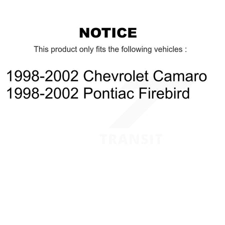 Front Coated Disc Brake Rotor Semi-Metallic Pad Kit For Pontiac Firebird Chevrolet Camaro KGA-100437