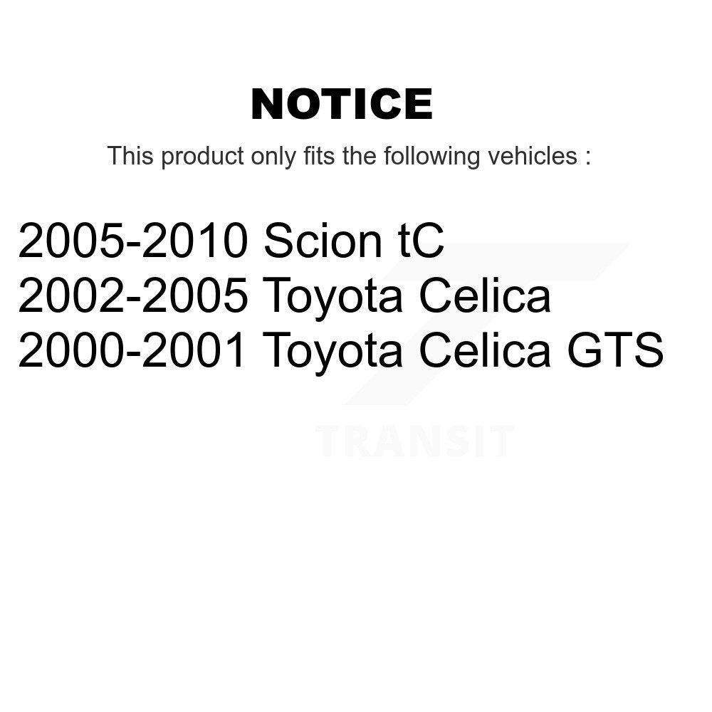 Front Coated Disc Brake Rotors And Ceramic Pads Kit For Toyota Celica Scion tC KGA-100748