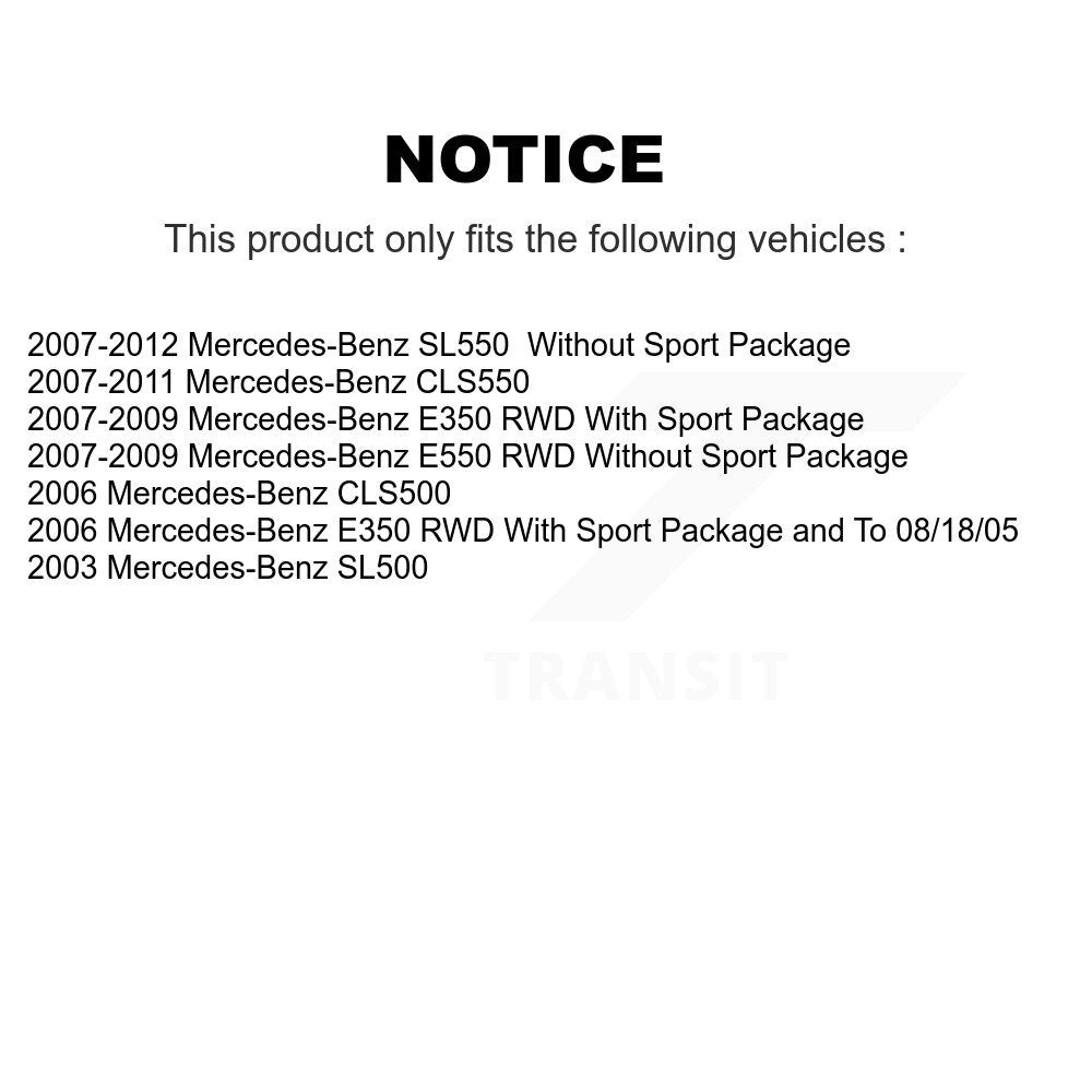 Front Coated Brake Rotors Semi-Metallic Pad Kit For Mercedes-Benz E350 SL550 SL500 CLS550 KGA-101002