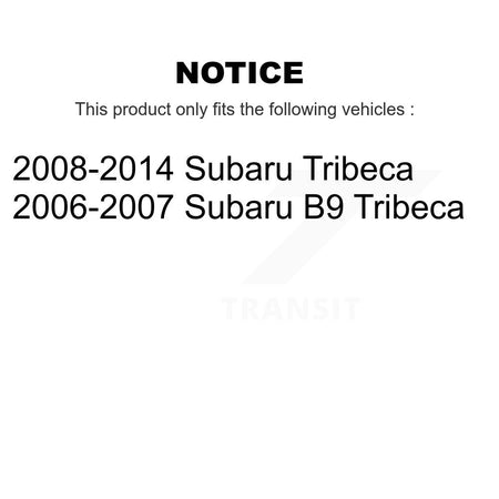 Front Rear Ceramic Pads And Coated Disc Brake Rotors Kit For Subaru Tribeca B9 KGA-101263