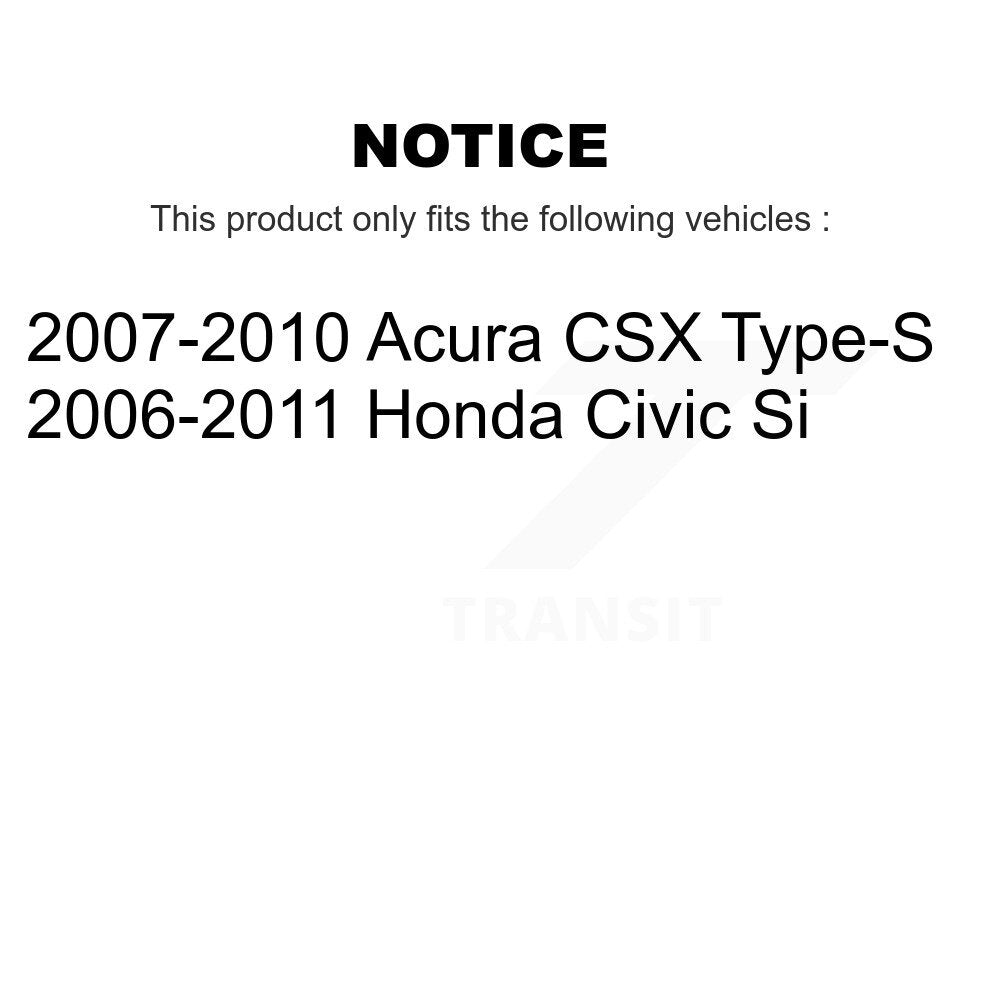 Front Rear Ceramic Pads And Coated Disc Brake Rotors Kit For Honda Civic Acura CSX KGA-101969