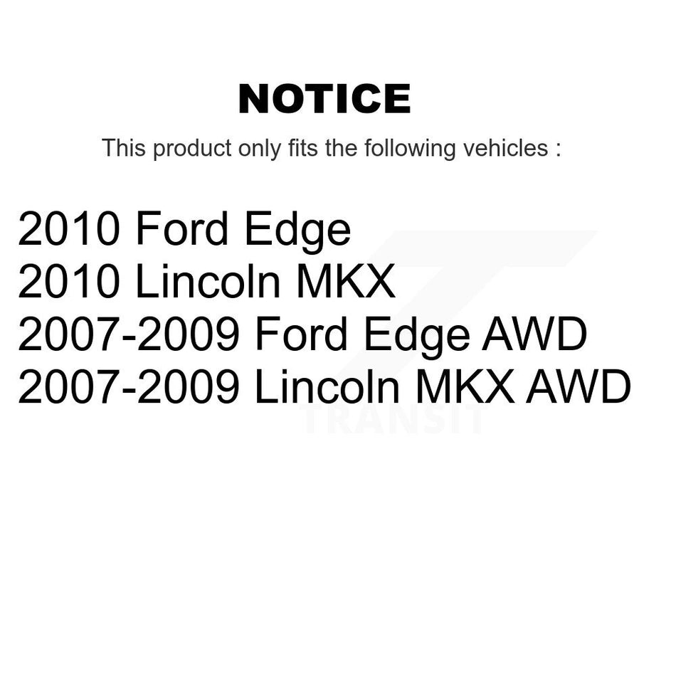 Front Rear Ceramic Pads And Coated Disc Brake Rotors Kit For Ford Edge Lincoln MKX KGA-102239