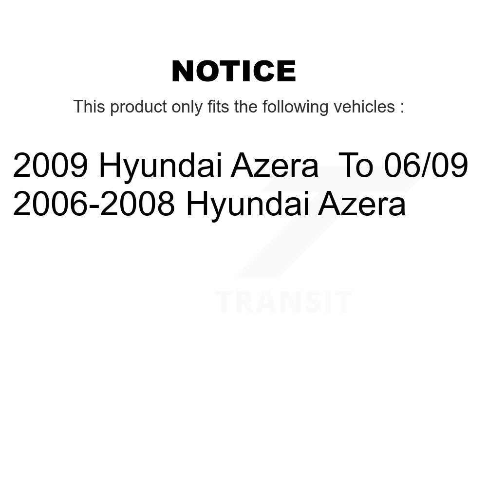 Front Rear Ceramic Pads And Coated Disc Brake Rotors Kit For Hyundai Azera KGA-102825