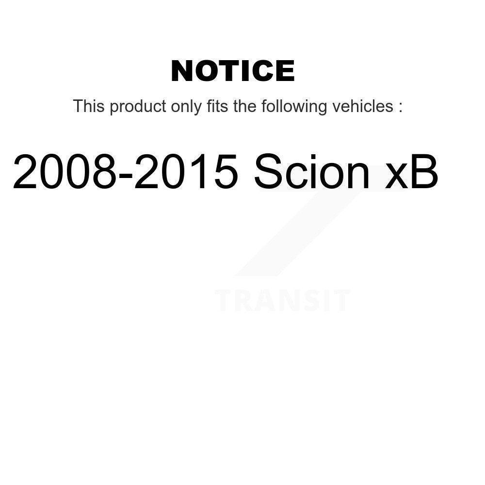 Front Rear Ceramic Pads And Coated Disc Brake Rotors Kit For 2008-2015 Scion xB KGA-102855