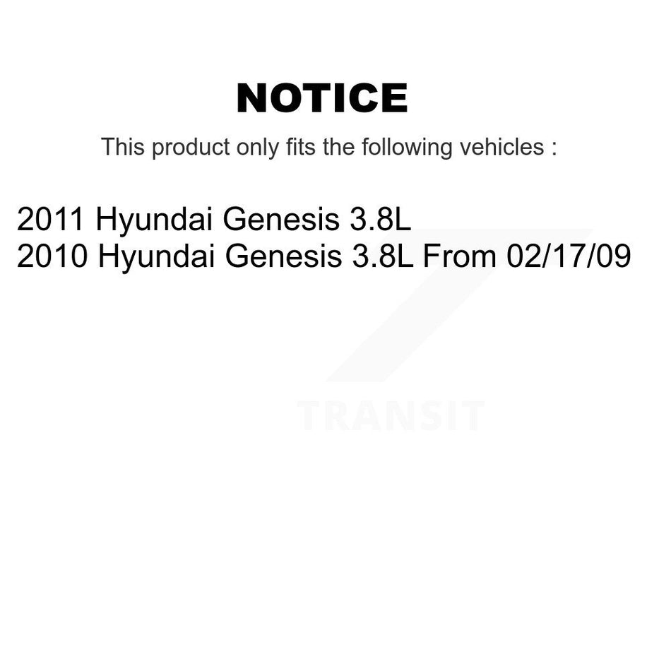 Front Rear Ceramic Pads And Coated Disc Brake Rotors Kit For Hyundai Genesis 3.8L KGA-103107