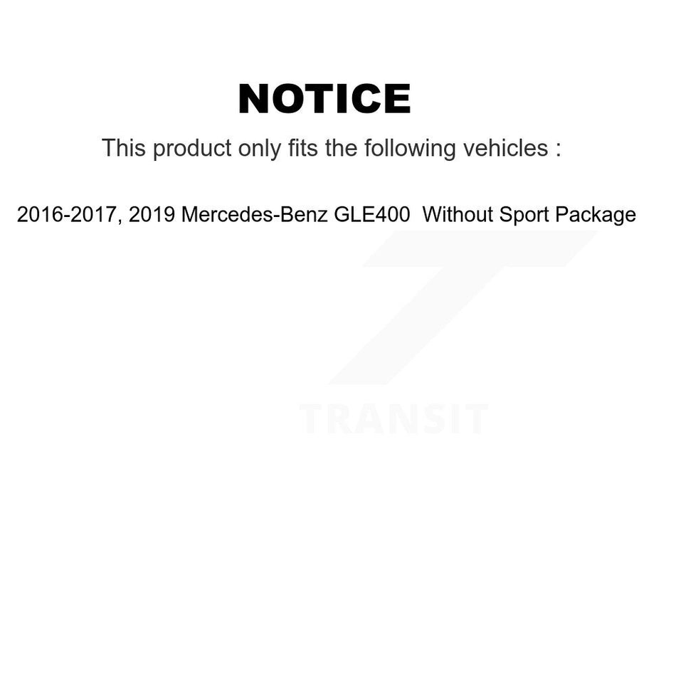 Front Rear Ceramic Pads And Coated Disc Brake Rotors Kit For Mercedes-Benz GLE400 KGA-103148