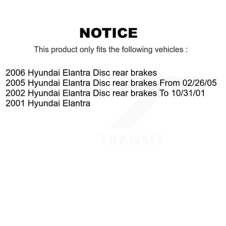 Front Rear Ceramic Pads And Coated Disc Brake Rotors Kit For Hyundai Elantra KGA-103188