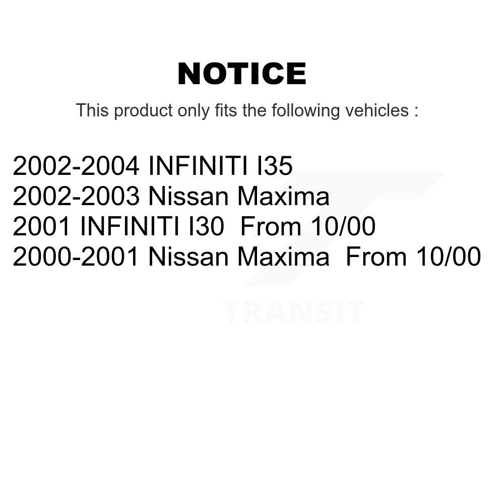 Rear Coated Disc Brake Rotors And Ceramic Pads Kit For Nissan Maxima INFINITI I35 I30 KGA-103461