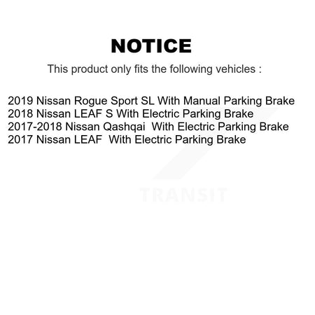 Rear Coated Disc Brake Rotors And Ceramic Pads Kit For Nissan Qashqai Rogue Sport LEAF KGA-103501