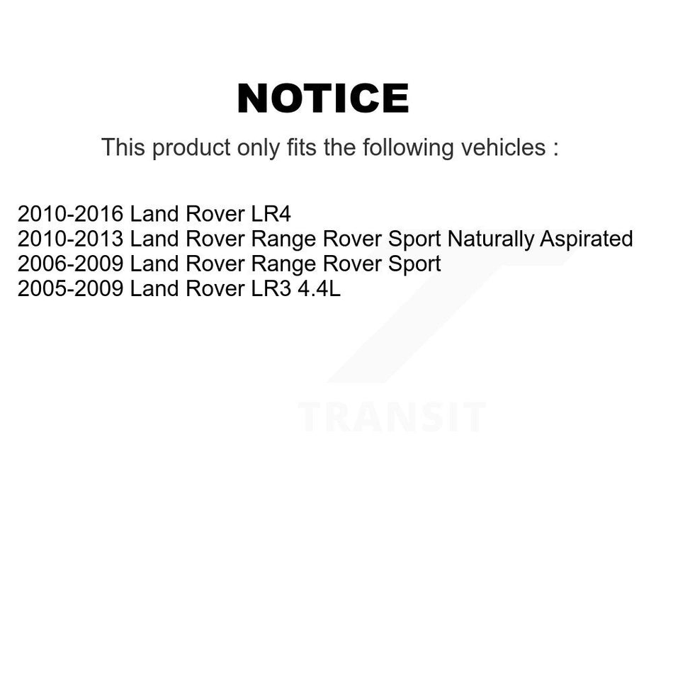 Rear Coated Disc Brake Rotor And Semi-Metallic Pad Kit For Land Rover Range Sport LR4 LR3 KGA-104049