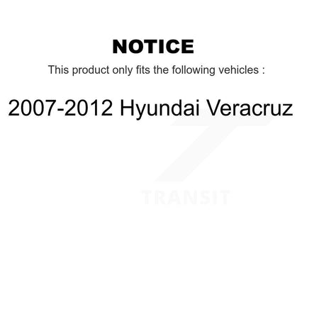 Rear Coated Disc Brake Rotors And Ceramic Pads Kit For 2007-2012 Hyundai Veracruz KGA-104160
