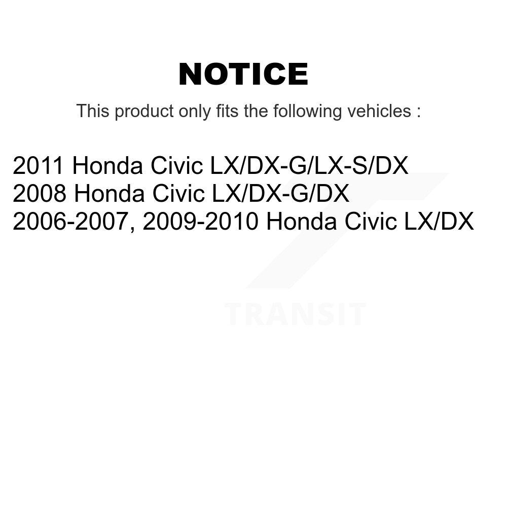 Front Rear Disc Brake Rotors Ceramic Pads And Coated Drum Kit For Honda Civic KGA-104344