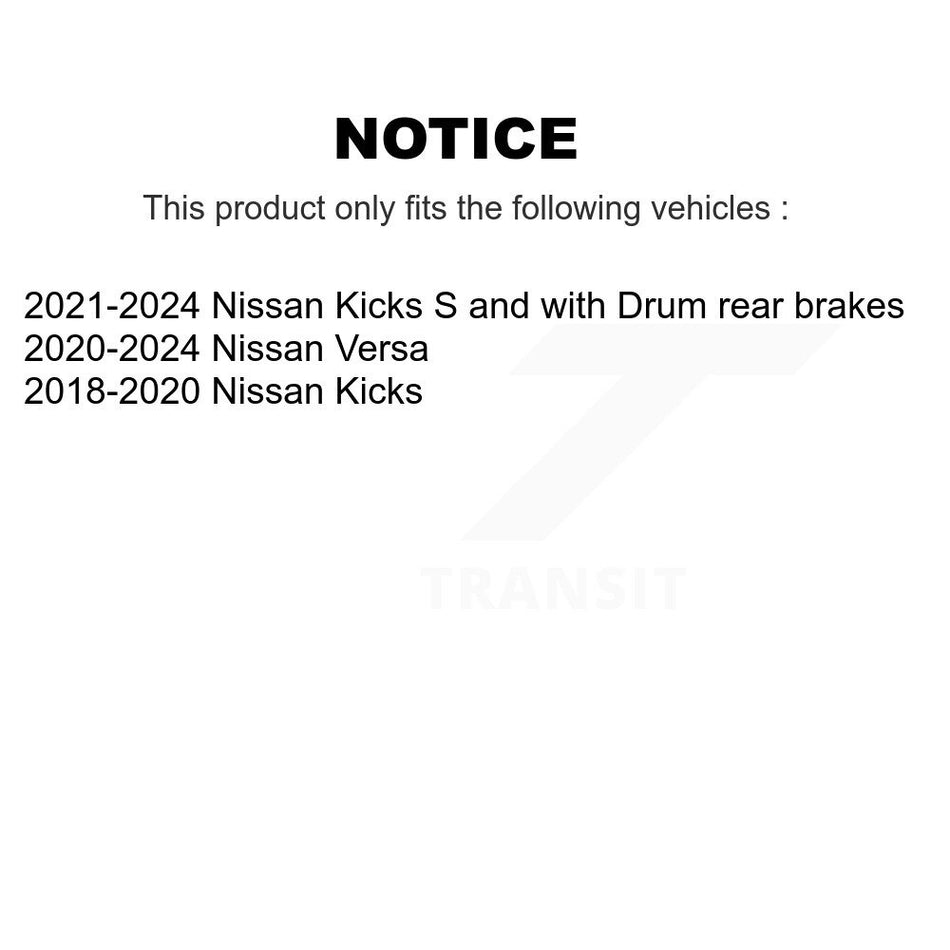 Front Coated Disc Brake Rotors And Ceramic Pads Kit For Nissan Kicks Versa KGA-104610