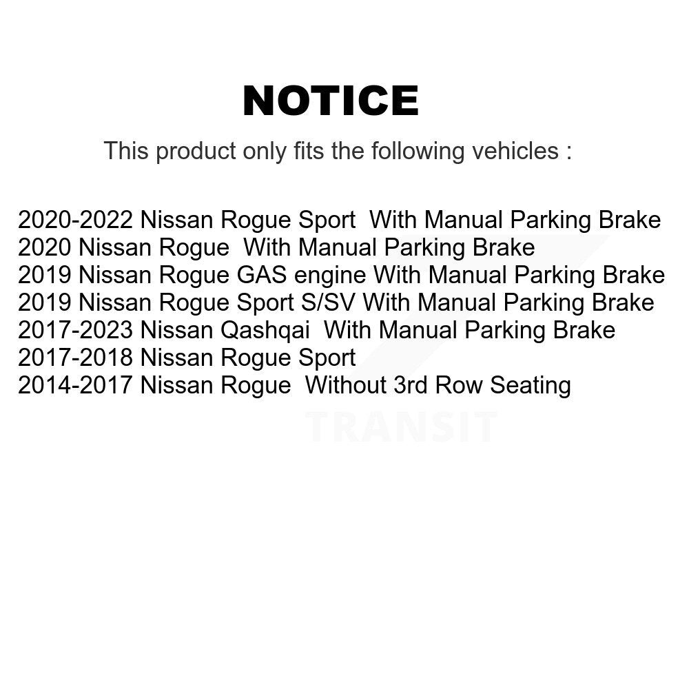 Front Rear Ceramic Pads And Coated Disc Brake Rotors Kit For Nissan Rogue Sport Qashqai KGA-104923