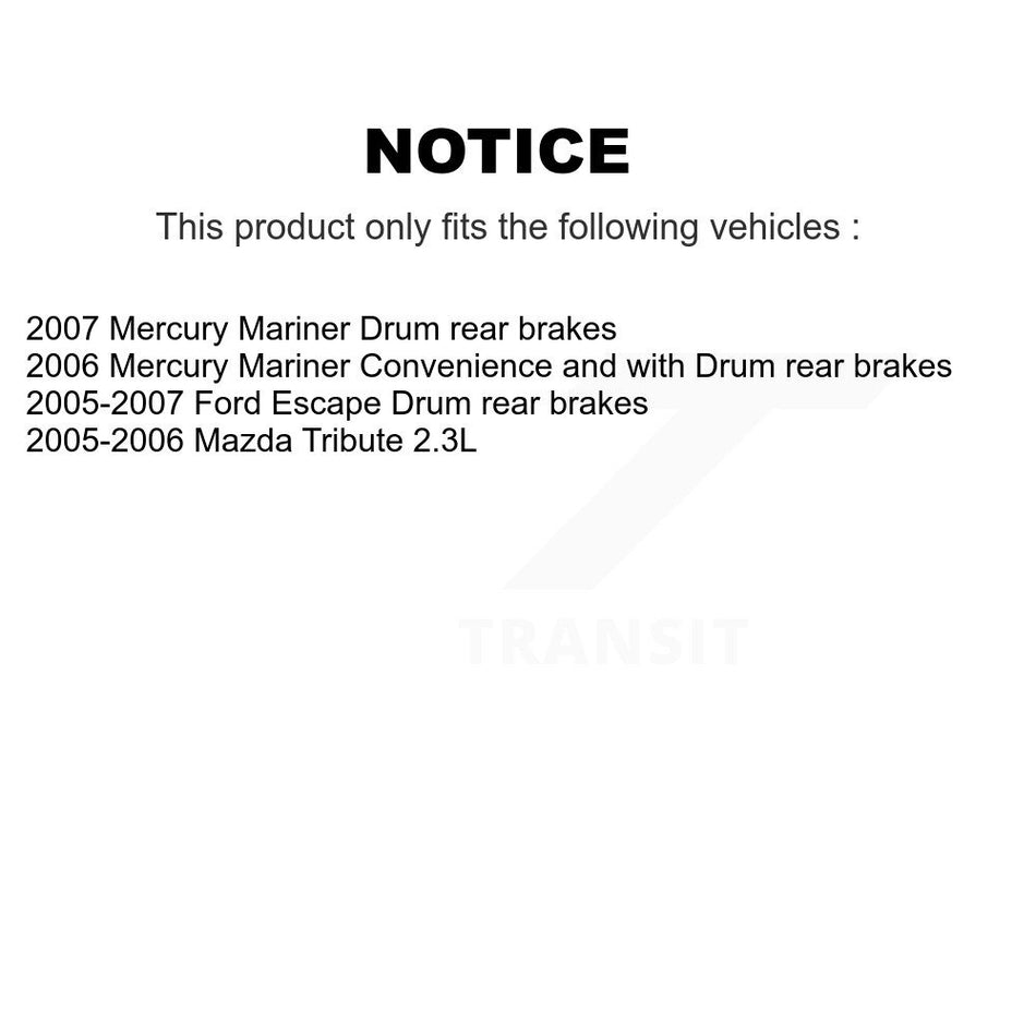 Front Rear Semi-Metallic Pad Coated Brake Rotor Kit For Ford Escape Mazda Tribute Mercury KGA-105033