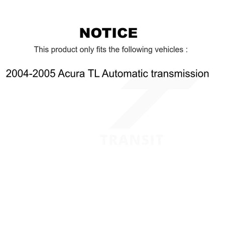 Front Rear Ceramic Pad Coat Brake Rotor Kit For 2004-2005 Acura TL Automatic transmission KGA-105256