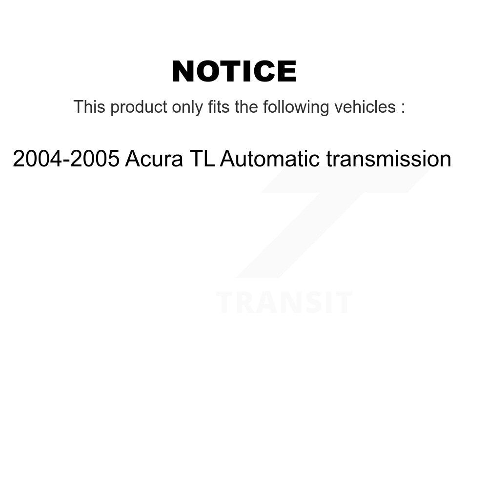 Front Rear Ceramic Pad Coat Brake Rotor Kit For 2004-2005 Acura TL Automatic transmission KGA-105257