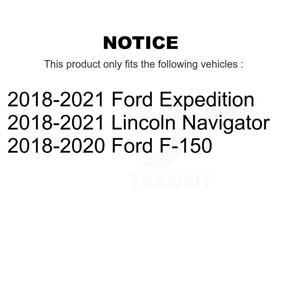 Front Coated Disc Brake Rotor Ceramic Pad Kit For Ford F-150 Expedition Lincoln Navigator KGA-105635
