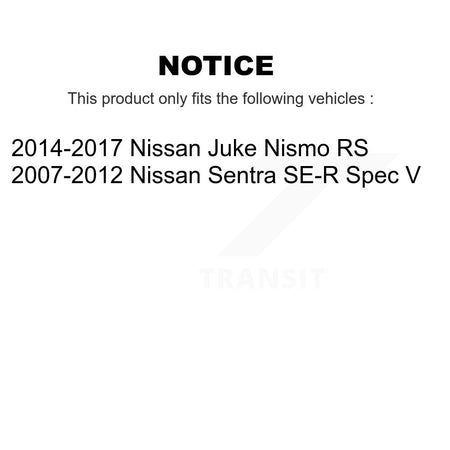 Front Coated Disc Brake Rotors And Ceramic Pads Kit For Nissan Sentra Juke KGA-106203