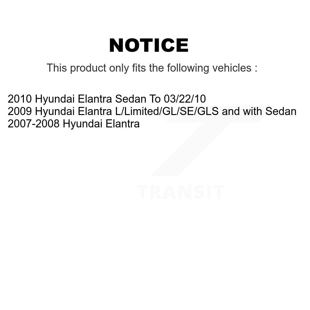 Rear Disc Coated Rotors Ceramic Pads And Parking Brake Shoes Kit For Hyundai Elantra KGA-106523