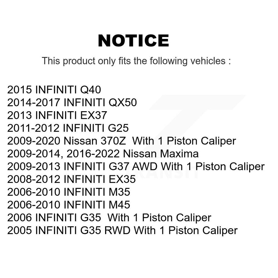 Rear Disc Coated Rotors Ceramic Pads Parking Shoes Kit For INFINITI Nissan Maxima G37 G35 KGA-106544