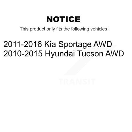 Rear Disc Coated Rotors Ceramic Pads & Parking Shoes Kit For Hyundai Tucson Kia Sportage KGA-106725