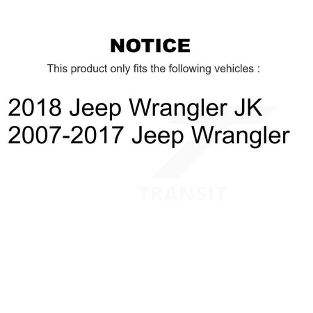 Rear Disc Coated Rotors Ceramic Pads And Parking Brake Shoes Kit For Jeep Wrangler JK KGA-106771