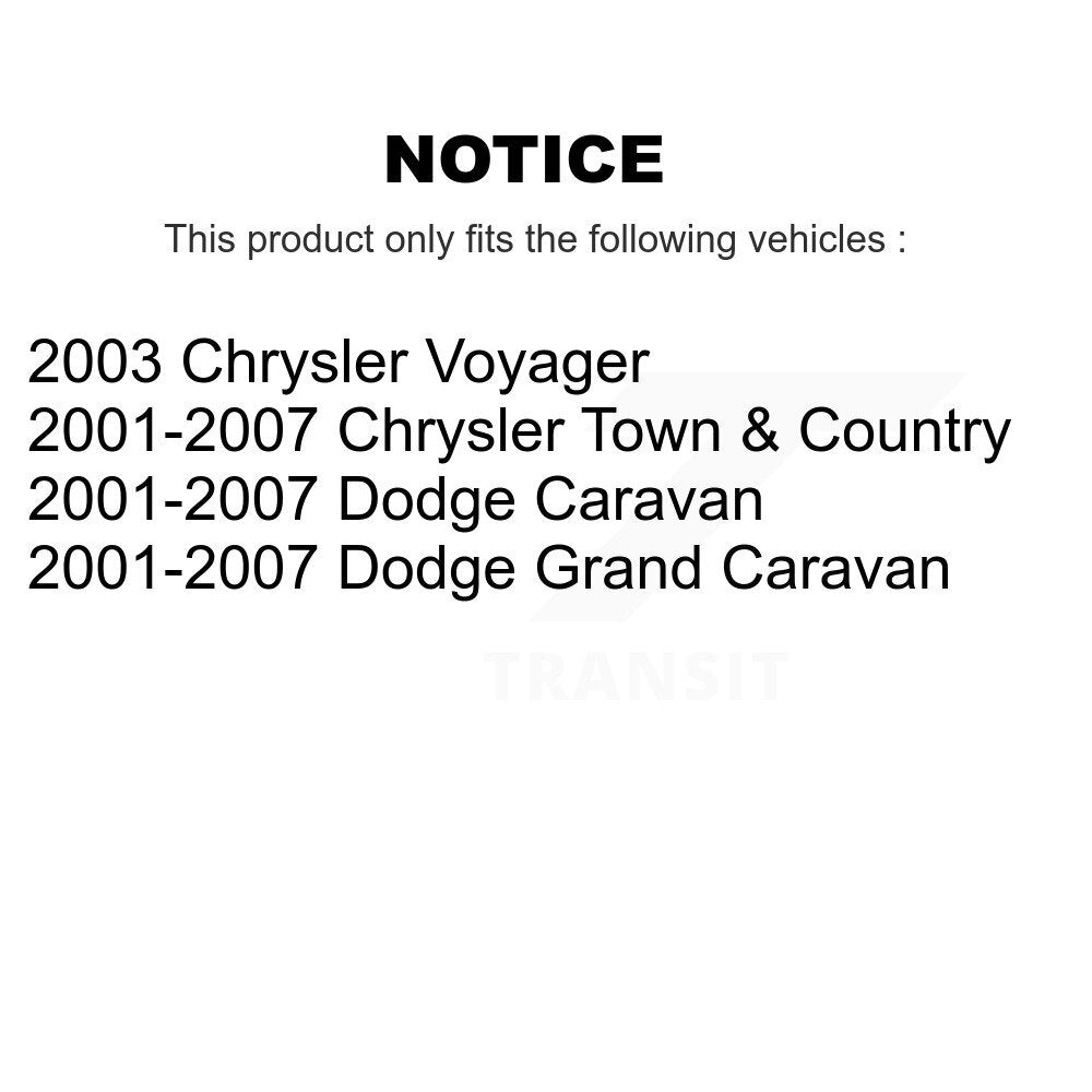 Rear Disc Coated Rotors Semi-Metallic Pads Parking Shoes Kit For Dodge Grand Caravan Town KGA-106922