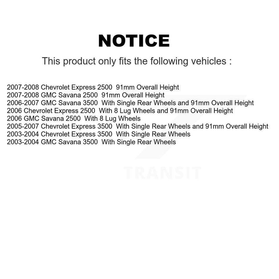 Rear Disc Coated Rotors Ceramic Pads Parking Shoes Hardware Kit For Chevrolet GMC Express KGA-107046