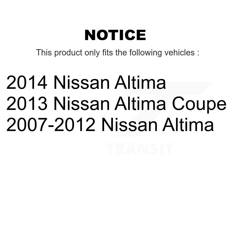 Rear Disc Coated Rotors Ceramic Pads Parking Brake Shoes & Hardware Kit For Nissan Altima KGA-107053