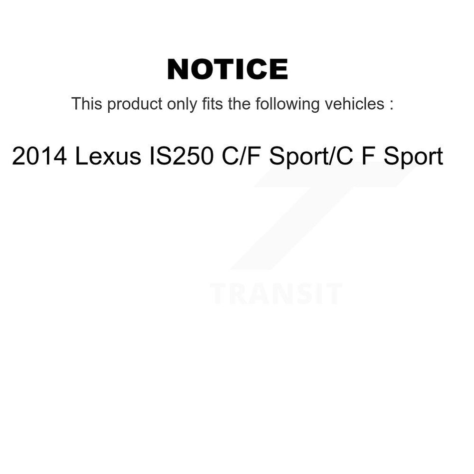 Rear Disc Coated Rotors Ceramic Pads Parking Brake Shoes And Hardware Kit For Lexus IS250 KGA-107086