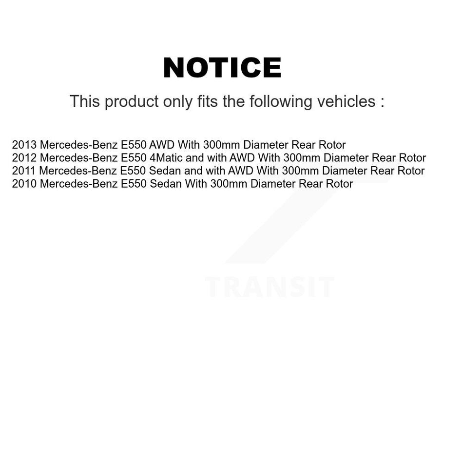 Rear Disc Coated Rotors Semi-Metallic Pads Parking Brake Shoes And Hardware Kit For KGA-107461