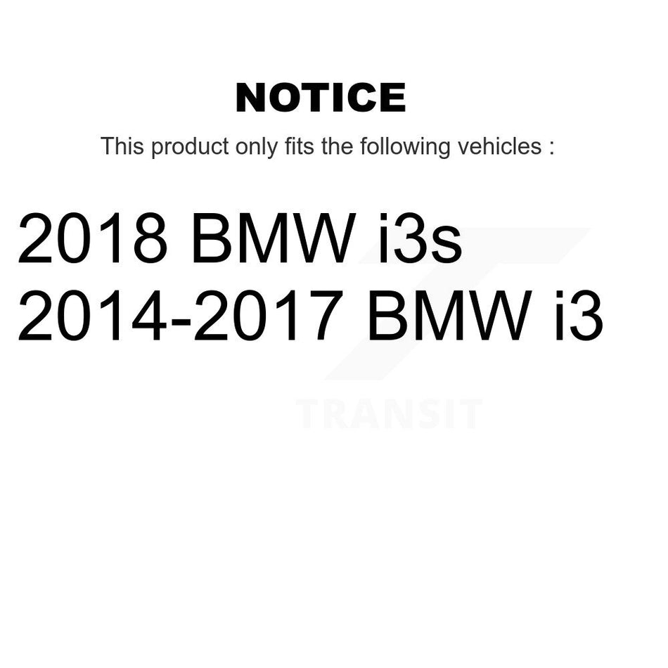 Front Coated Disc Brake Rotors And Semi-Metallic Pads Kit For BMW i3 i3s KGA-107504