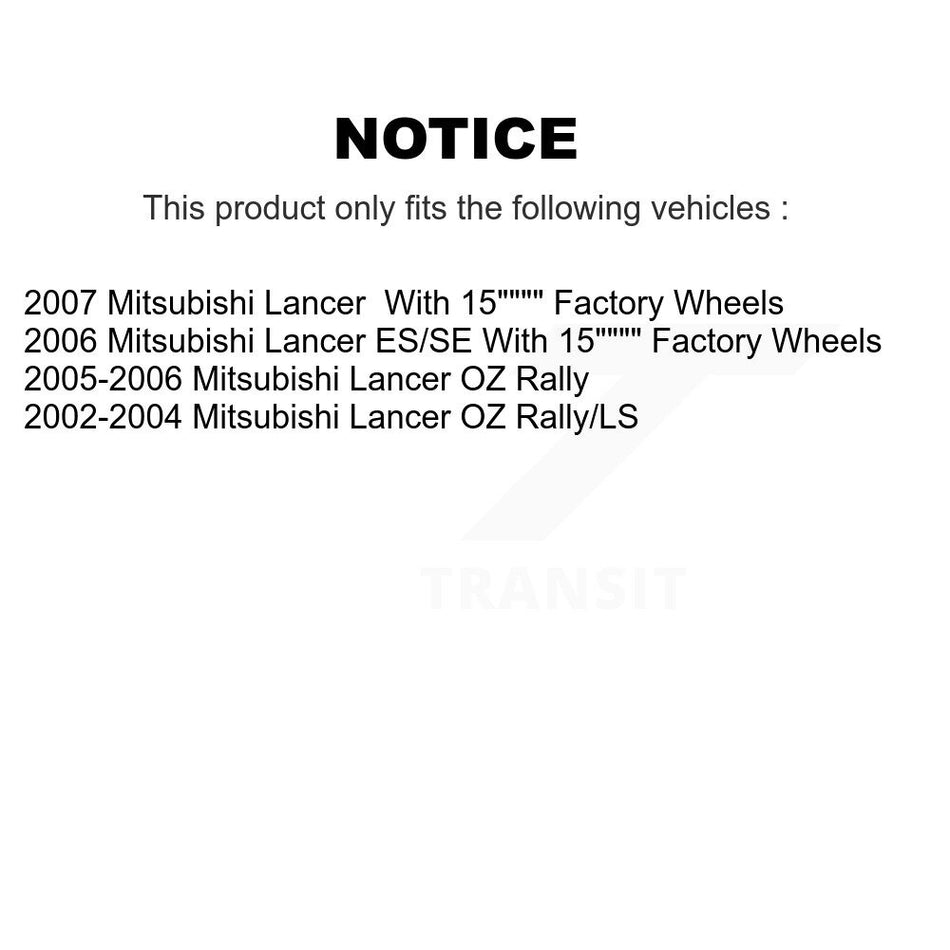 Front Coated Disc Brake Rotors And Ceramic Pads Kit For Mitsubishi Lancer KGC-100164
