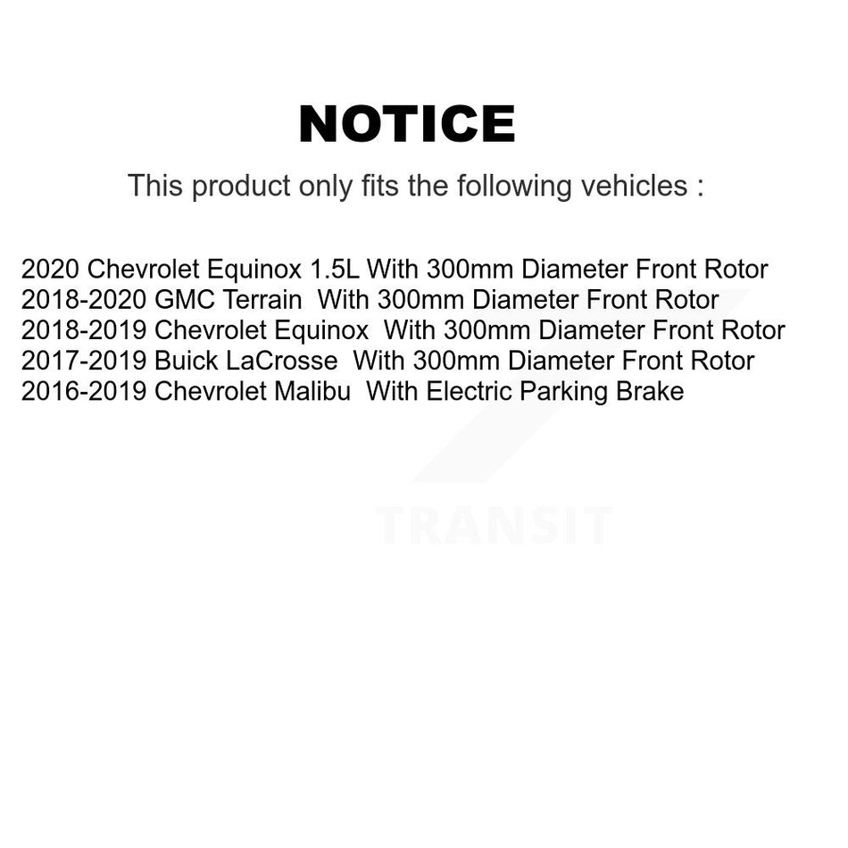 Front Rear Coated Disc Brake Rotors And Ceramic Pads Kit For Chevrolet Equinox Malibu GMC Terrain Buick LaCrosse KGC-100903