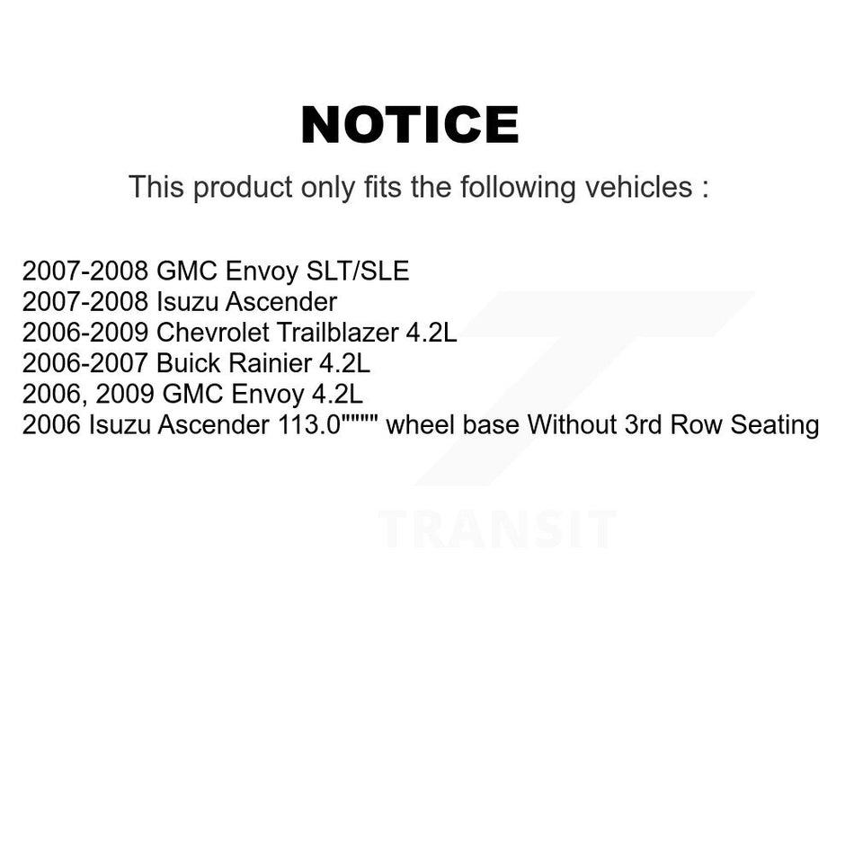 Front Rear Coated Disc Brake Rotors And Ceramic Pads Kit For Chevrolet Trailblazer GMC Envoy Buick Rainier Isuzu Ascender KGC-101234