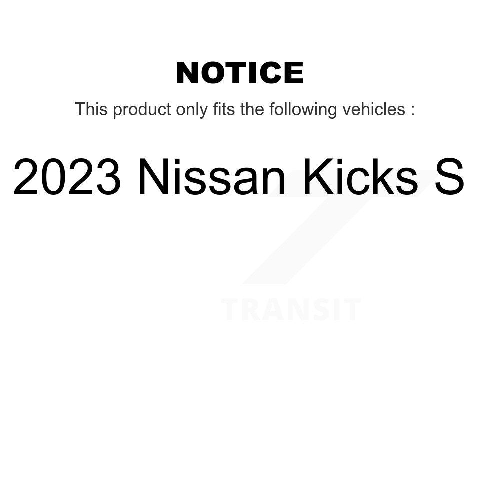 Front Coated Disc Brake Rotors And Ceramic Pads Kit For 2024 Nissan Sentra S SV SR KGC-102559