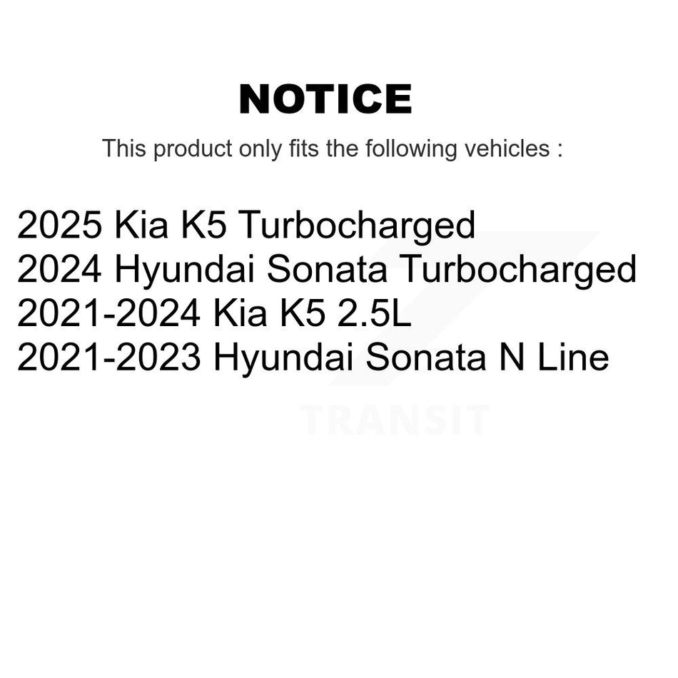 Front Rear Coated Disc Brake Rotors And Ceramic Pads Kit For Hyundai Sonata Kia K5 KGC-102666