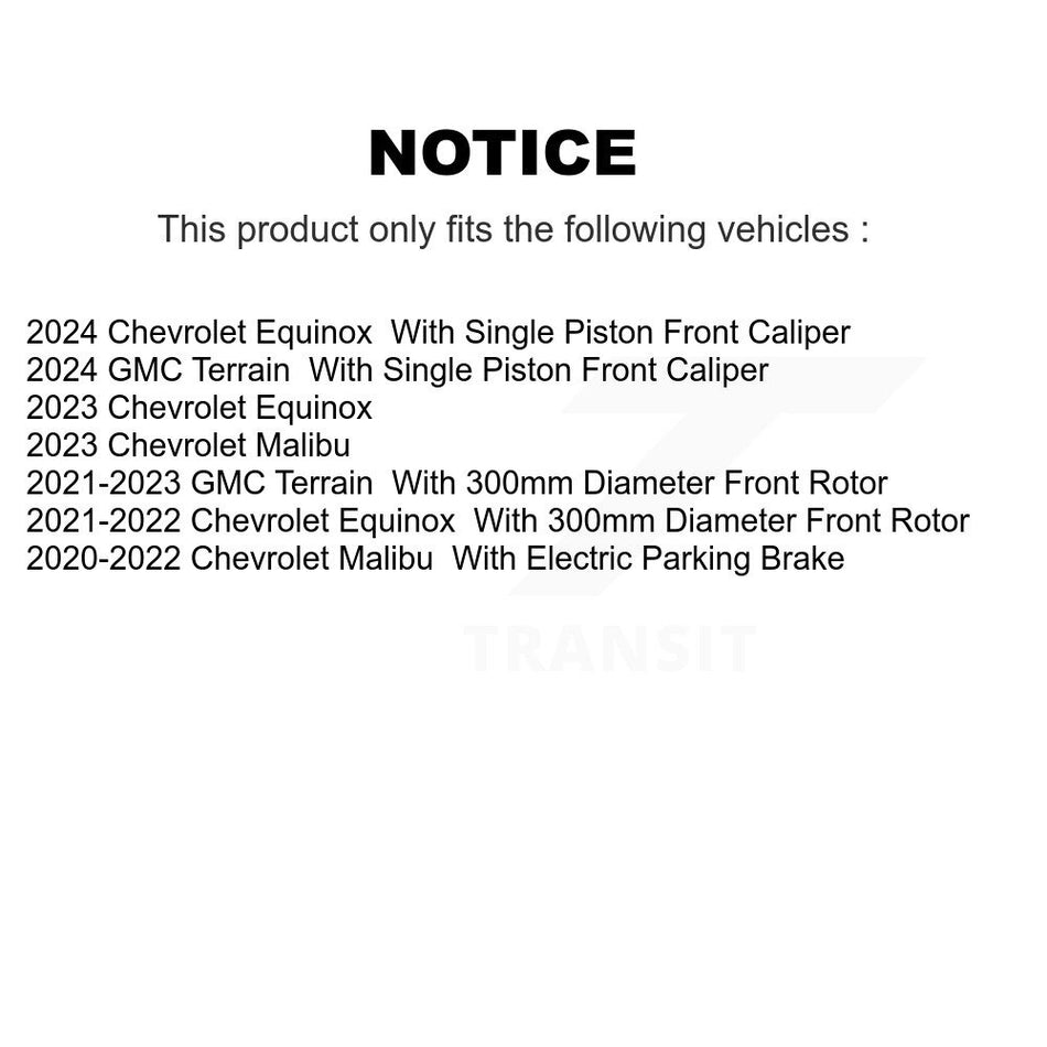 Front Rear Coat Disc Brake Rotor Ceramic Pad Kit For Chevrolet Equinox GMC Terrain Malibu KGC-102696