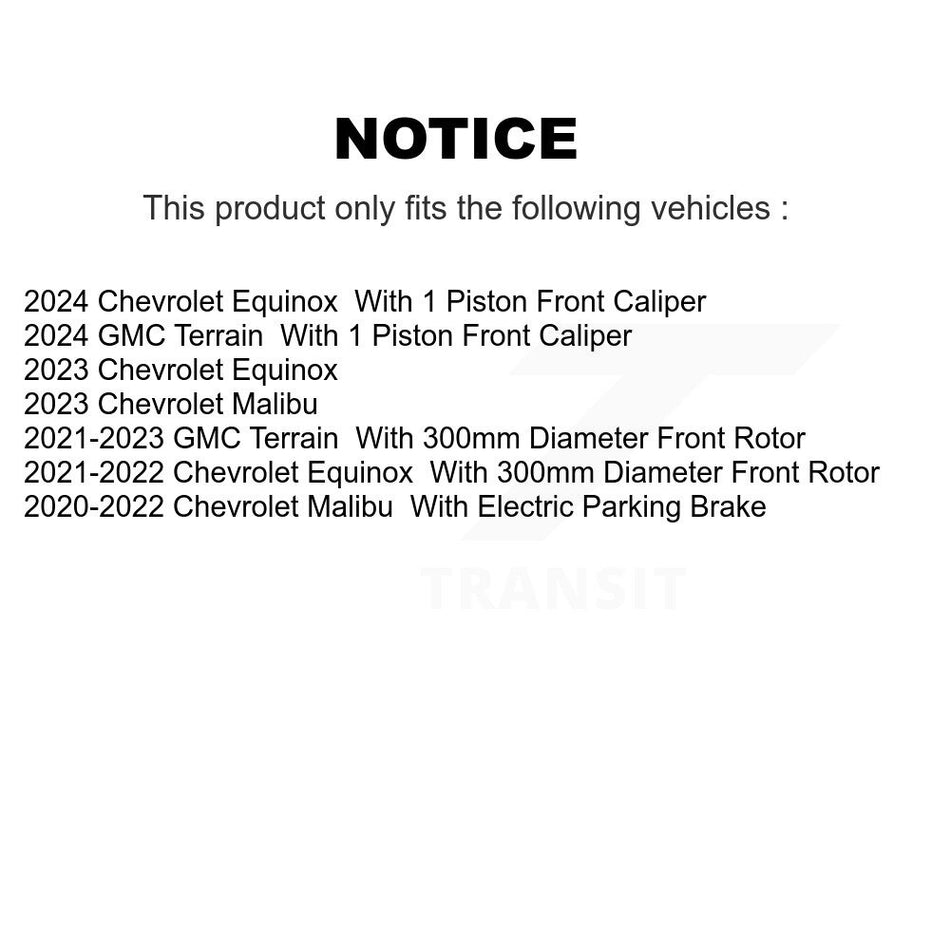 Front Rear Coat Disc Brake Rotor Ceramic Pad Kit For Chevrolet Equinox GMC Terrain Malibu KGC-102696