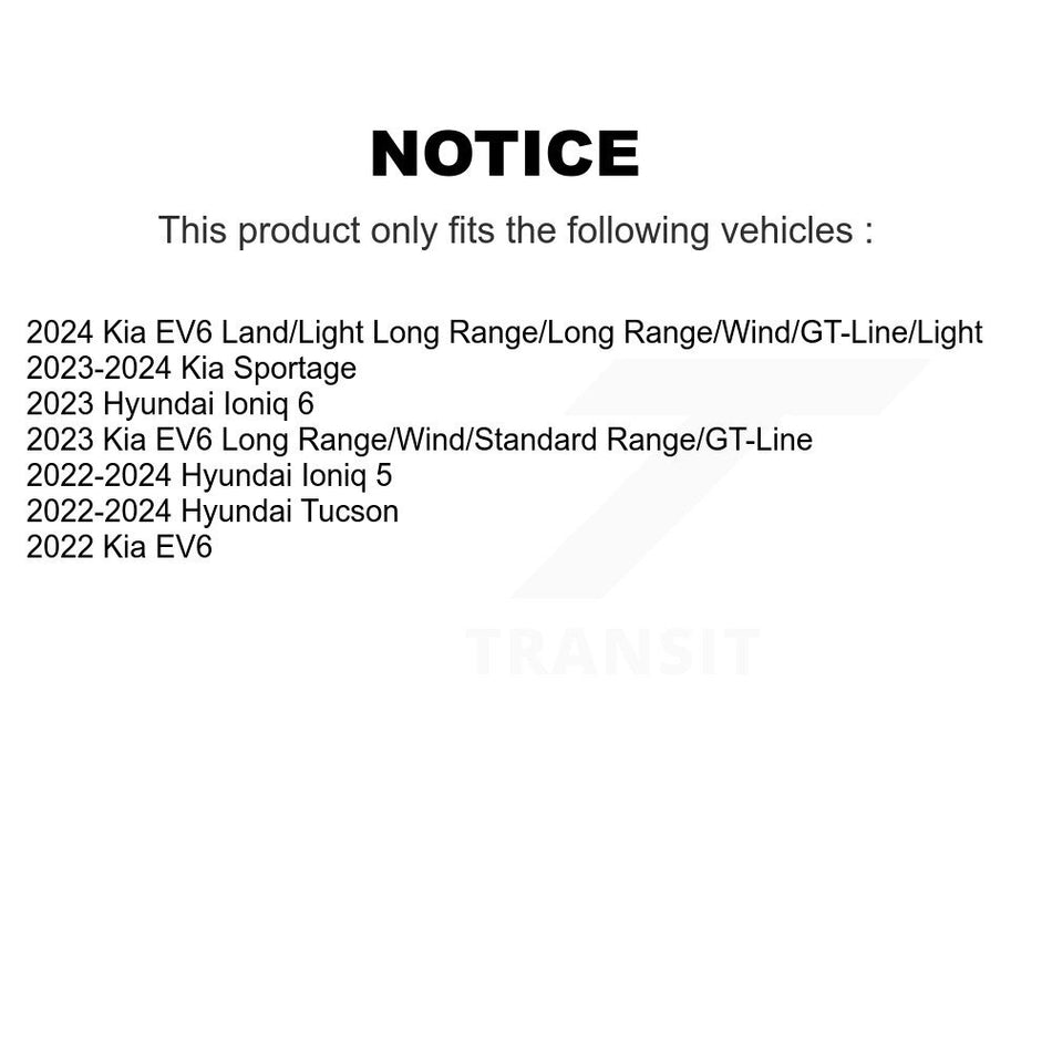 Front Coat Disc Brake Rotor Ceramic Pad Kit For Hyundai Tucson Kia Sportage Ioniq 5 EV6 6 KGC-102804