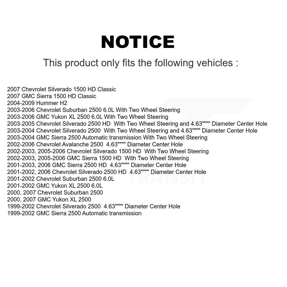 Rear Disc Coated Rotors Ceramic Pads Parking Shoes & Hardware Kit For Chevrolet Silverado KGC-103397