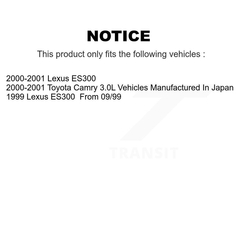 Rear Disc Coated Rotors Ceramic Pads Parking Shoes & Hardware Kit For Toyota Camry Lexus KGC-103565