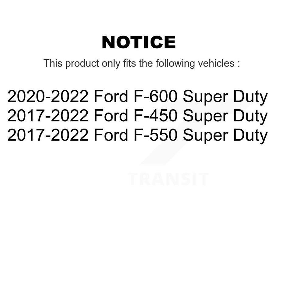 Rear Coated Disc Brake Rotors And Semi-Metallic Pads Kit For Ford F-450 Super Duty F-550 F-600 KGF-102685